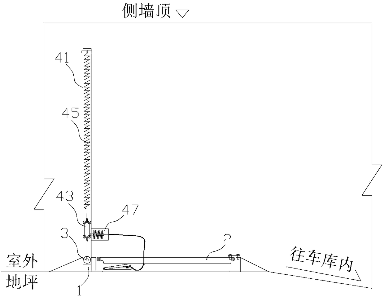 Large-span anti-vehicle water blocking device