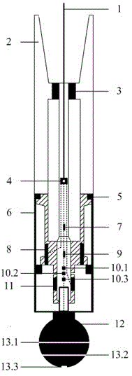 Spherical hole-pressure static cone penetration probe for detecting sludge