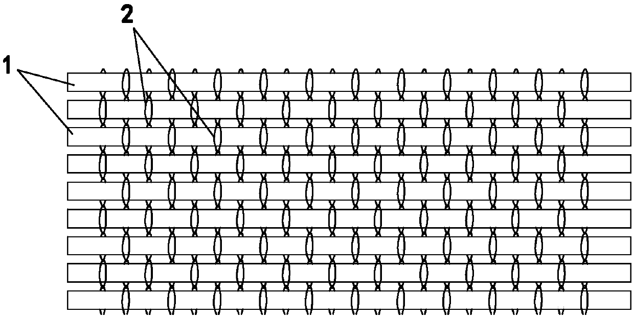 Knitting method of flat knitting machine with tatting effect