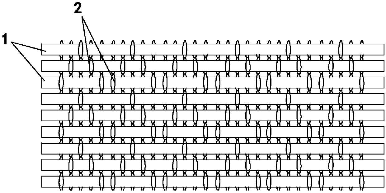 Knitting method of flat knitting machine with tatting effect