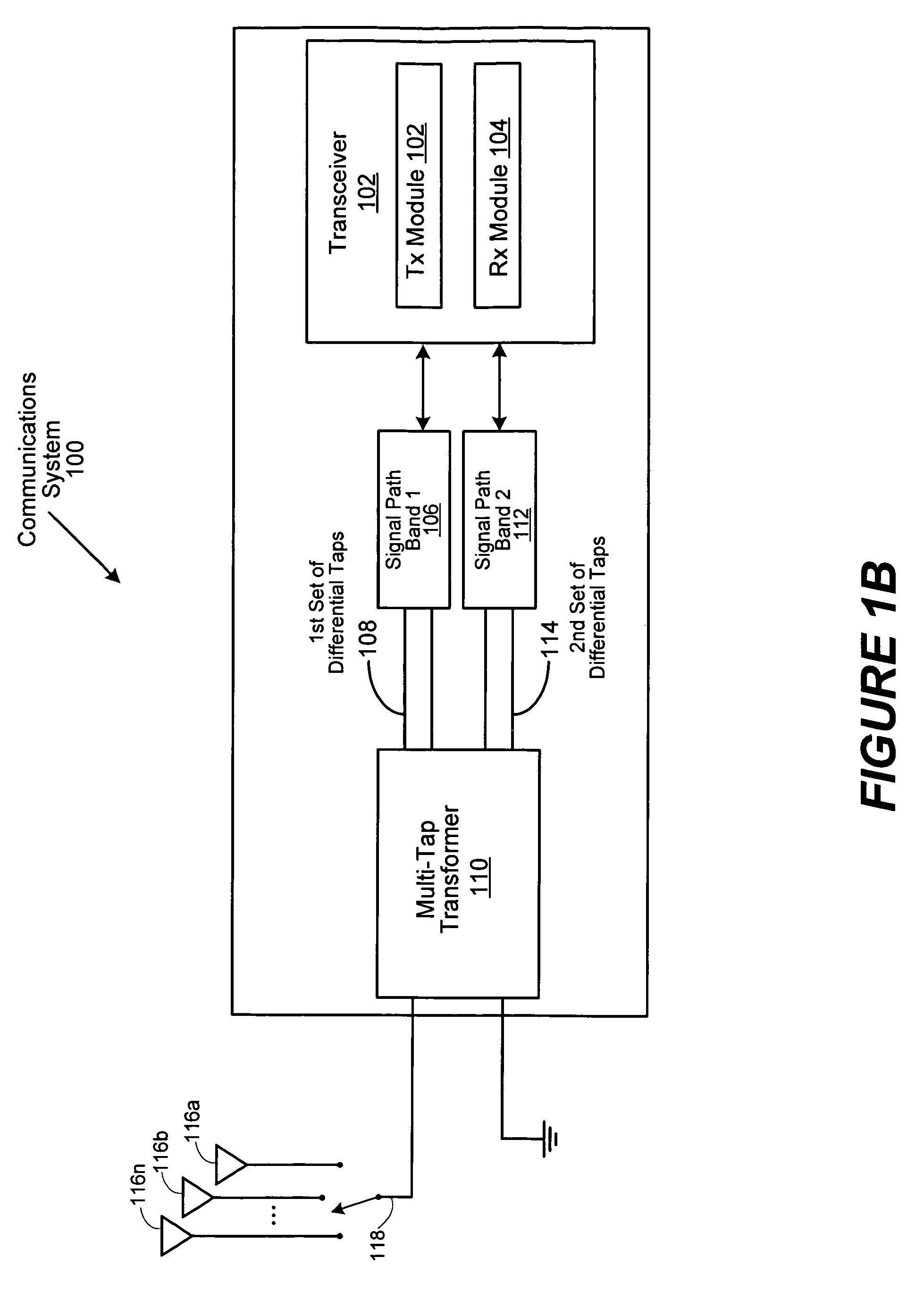 Transformer-based multi-band RF front-end architecture