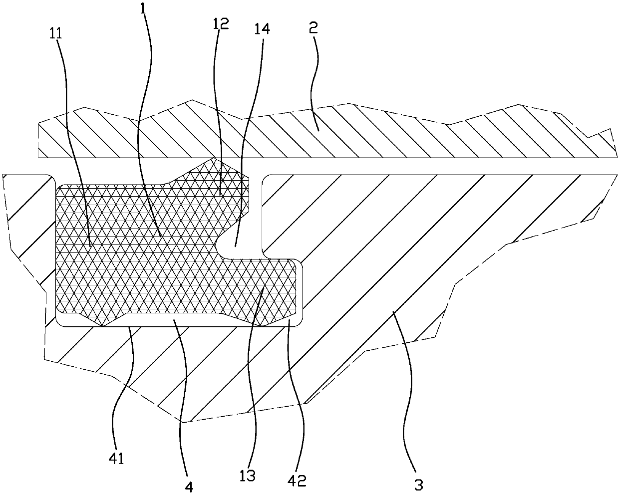 Y-shaped high-elasticity two-lip sealing ring and sealing structure