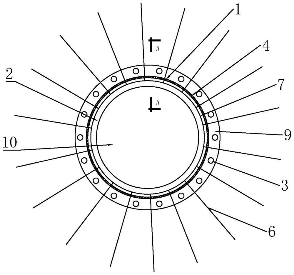 Sequential supporting structure system of soil vertical shaft and construction method