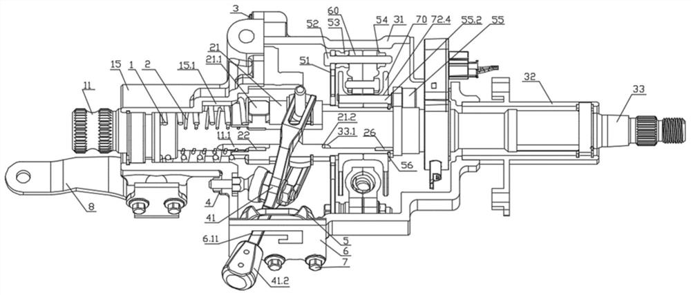 Amphibious steering column for amphibious vehicle