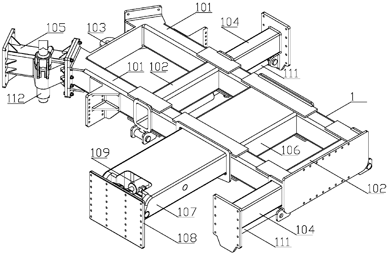 T-shaped three-crawler-belt slipform paver