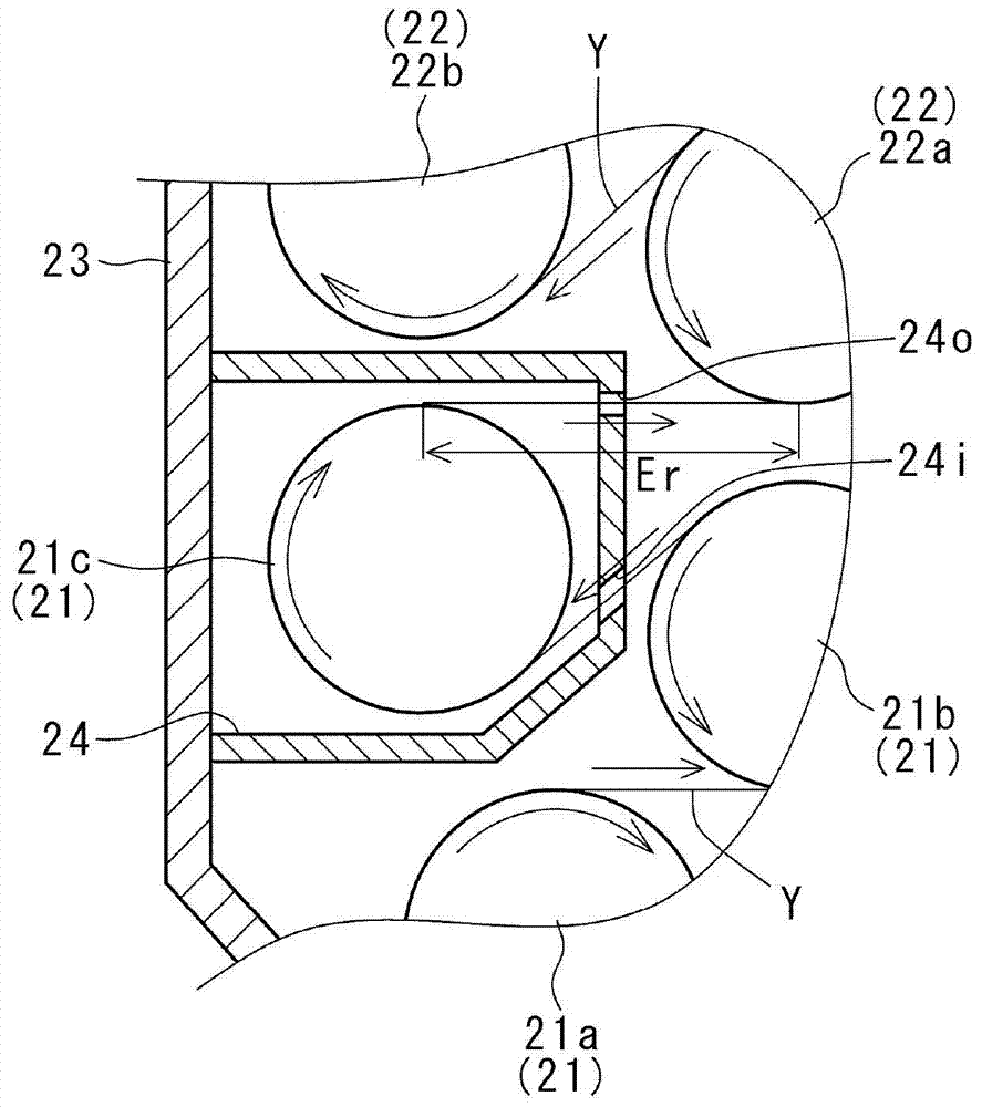 Yarn traction device