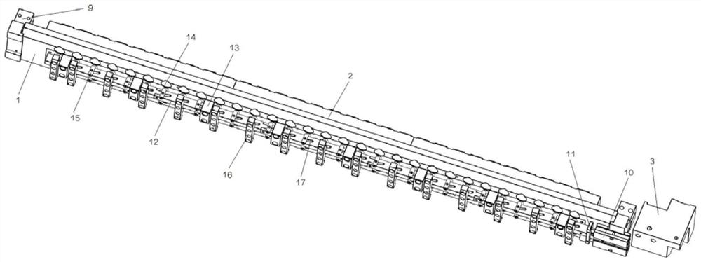 Glass slide separating device for glass stacking