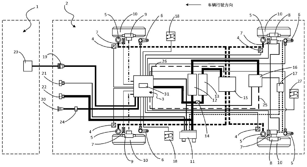 Vehicle rollover prevention control system and rollover prevention control method