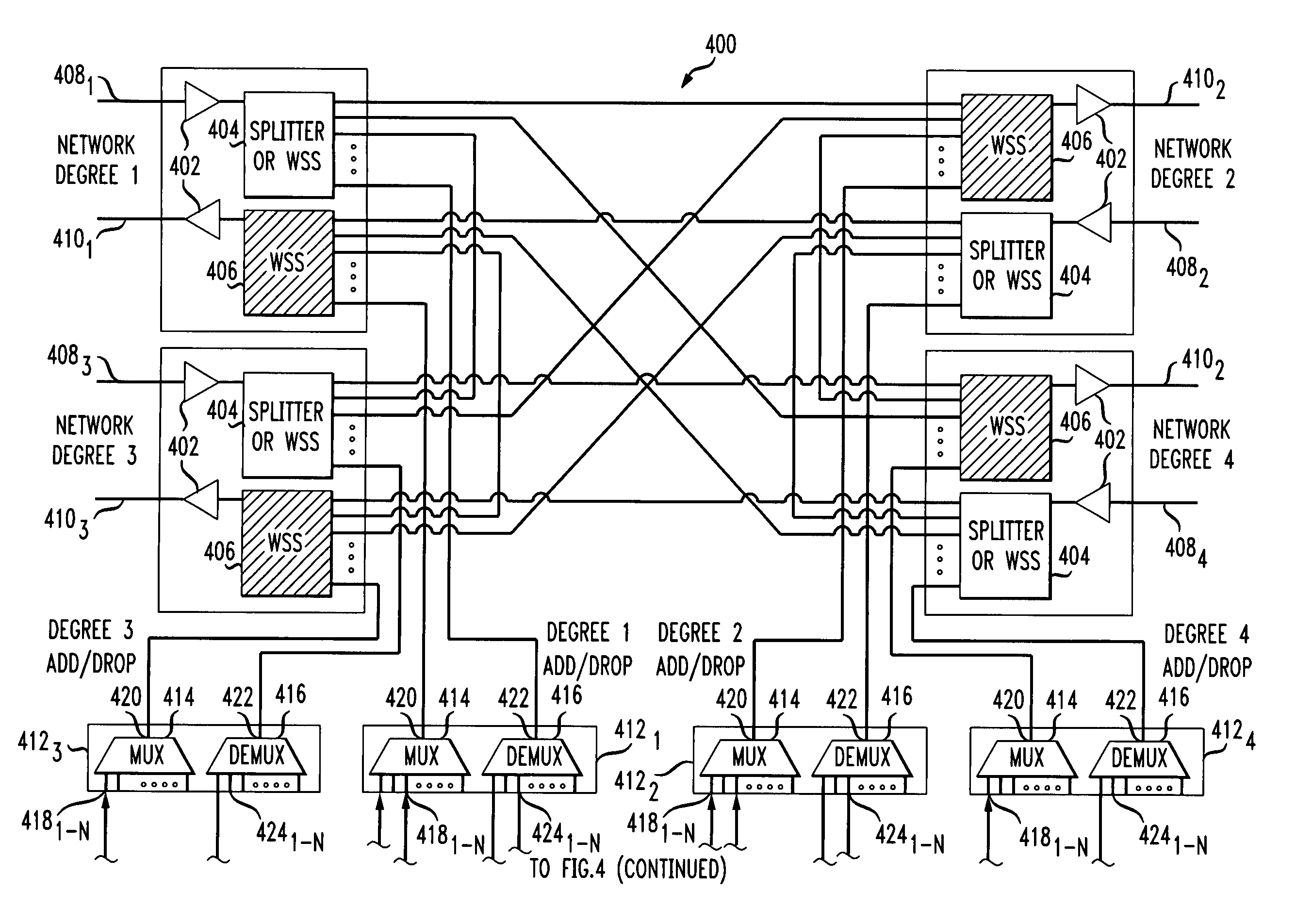 Dynamic wavelength service over a ROADM optical network