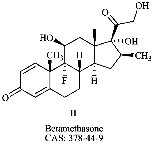 A kind of preparation method of deuterium-labeled betamethasone