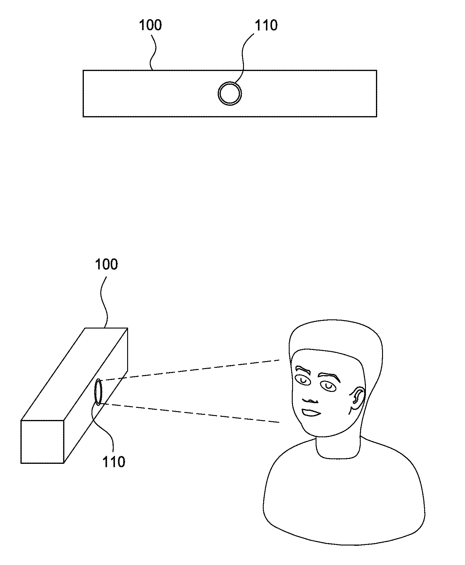 Detecting visual inattention based on eye convergence