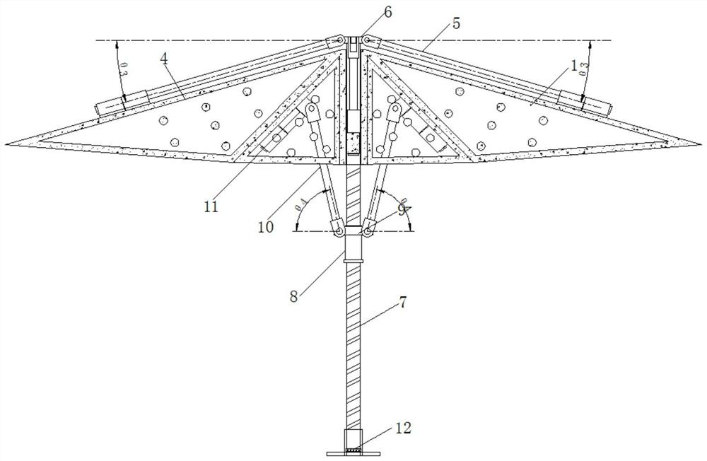 Floating object fishing device for square sewage treatment tank