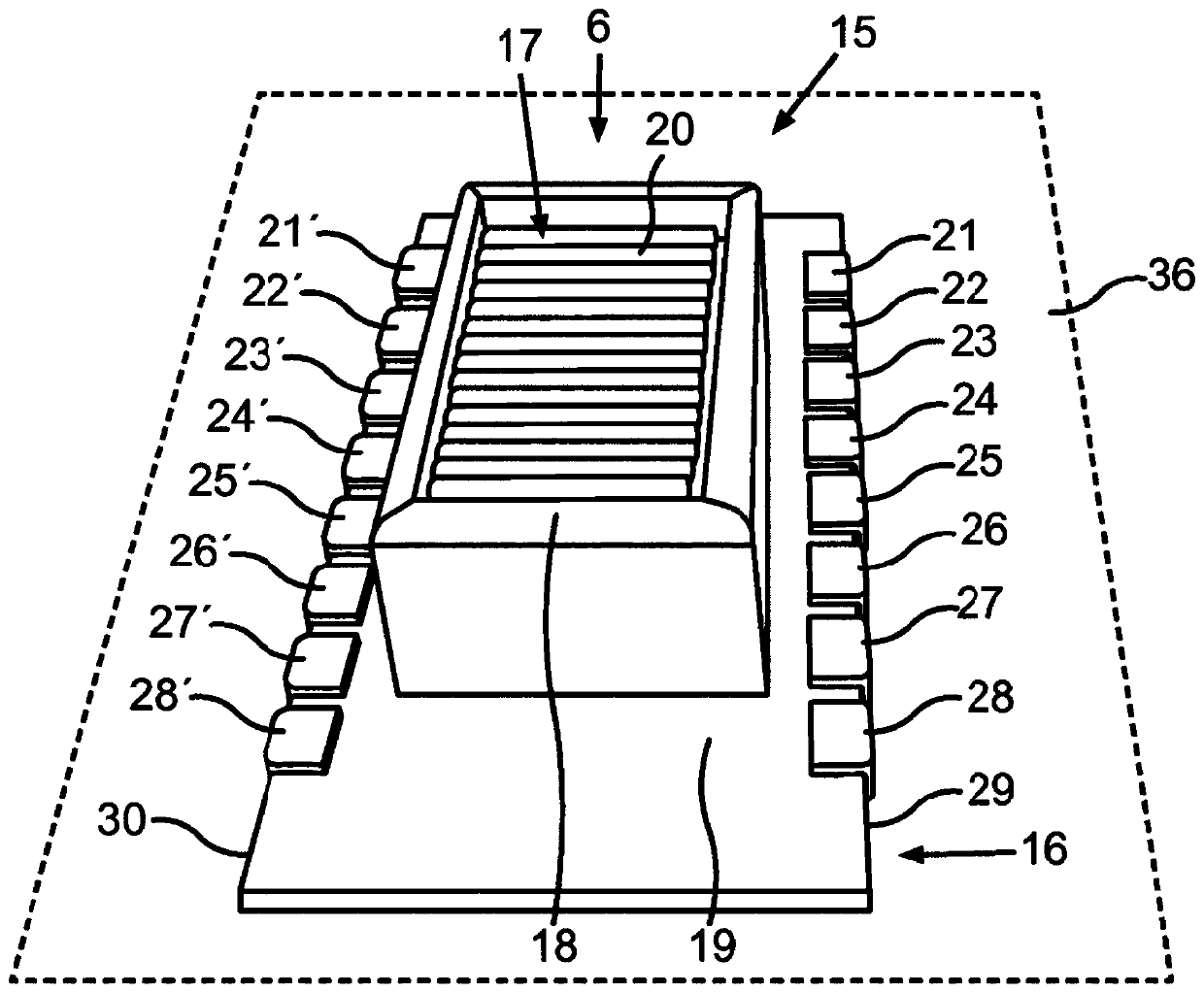 Transmission device with specific preassembly module for optical detection device of motor vehicle, optical detection device, and motor vehicle