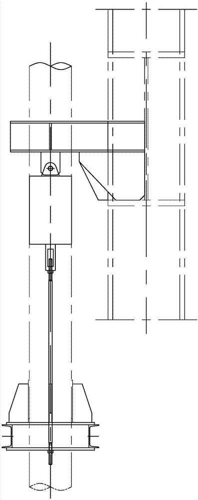 Fixing device for preventing expansion of boiler connecting pipeline and guiding