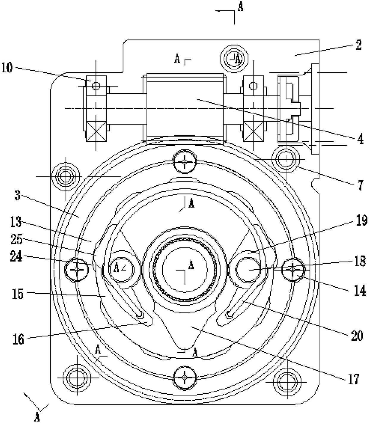 A worm gear reducer