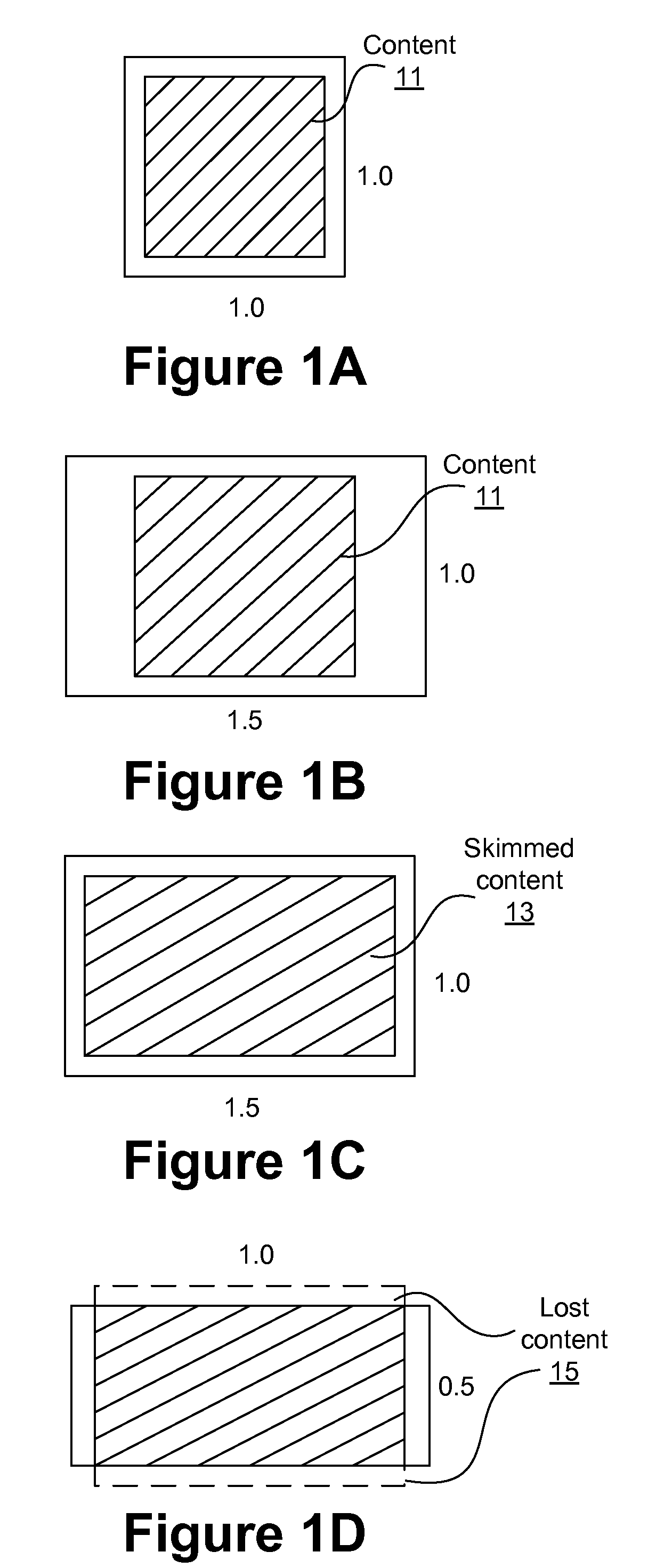 Displaying content for various aspect ratios