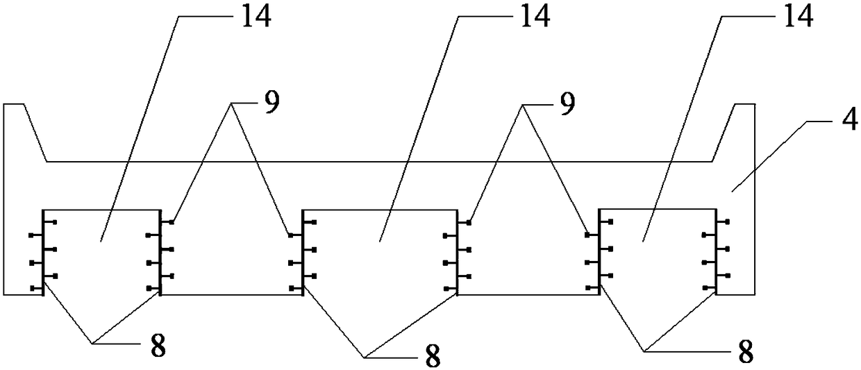 Multi-pier system high in durability and resistant to earthquake collapsing and construction method