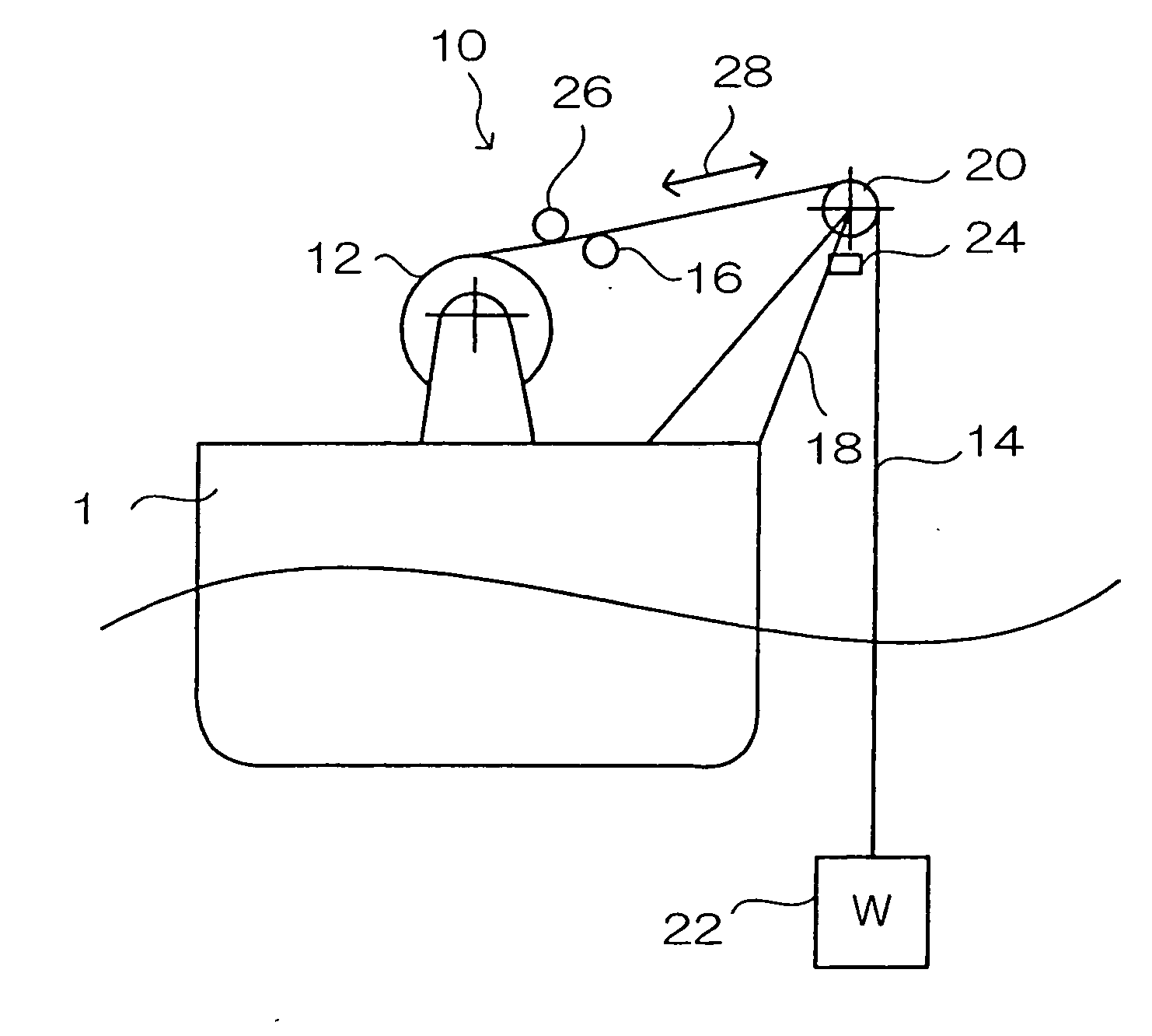 Hoisting device with vertical motion compensation function