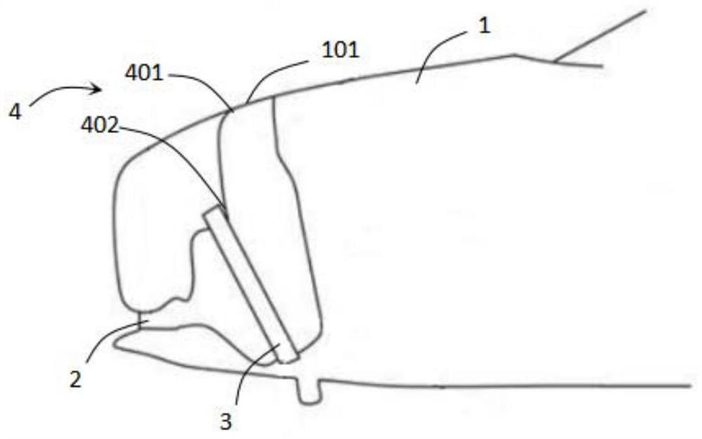 Air inlet and outlet structure, engine compartment assembly and automobile