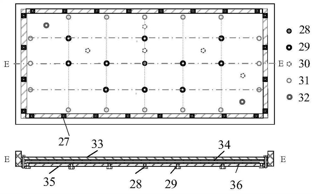 Visual crack grouting test device and method for simulating multiple main control variables