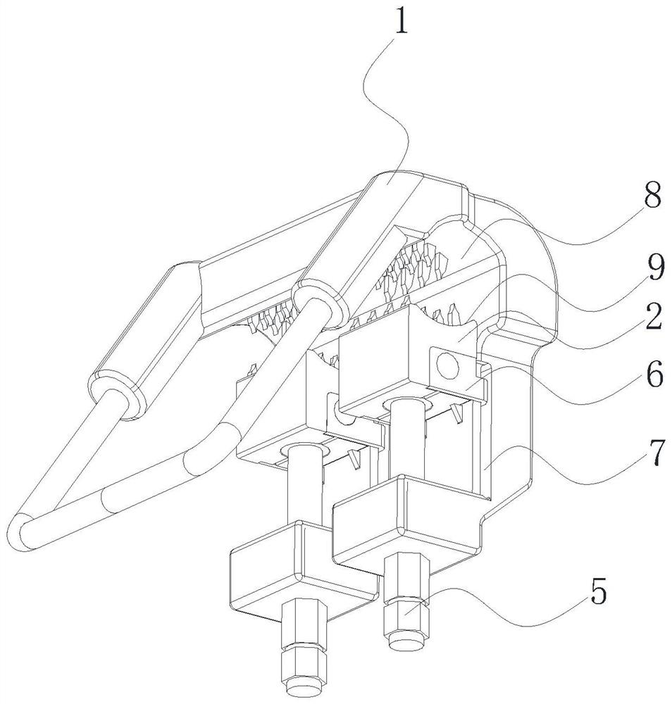 Distribution network non-power-failure bypass line preassembled type quick access device