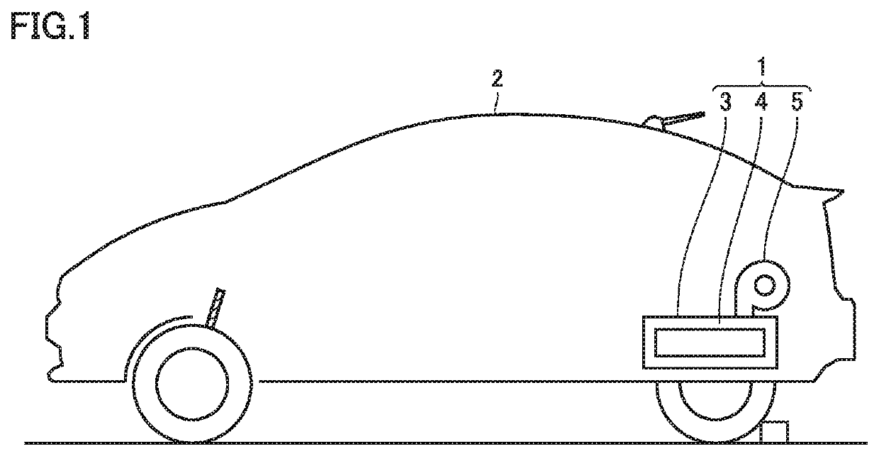 Power storage device cooling structure