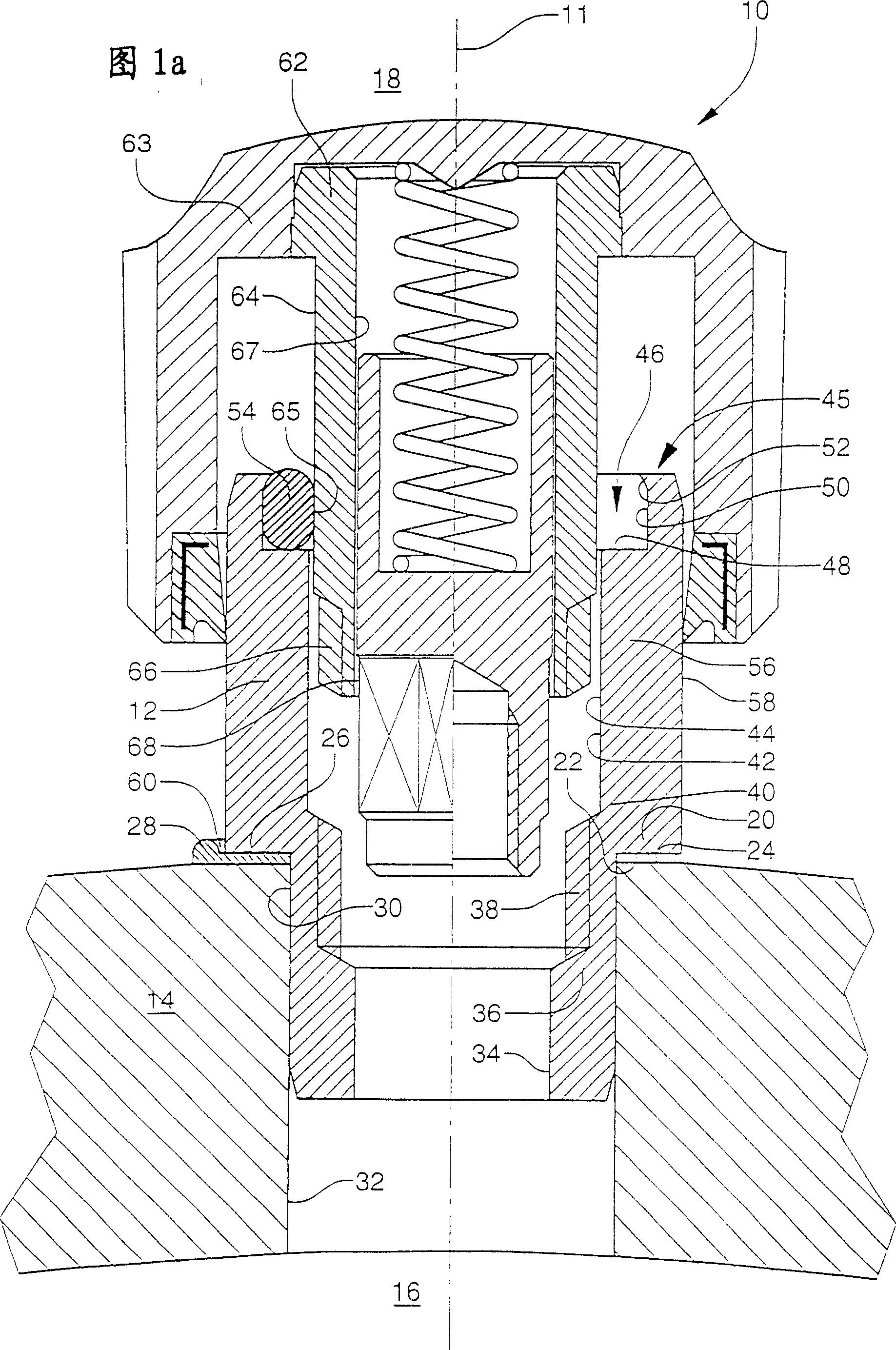 Operating means with seal, for timepiece