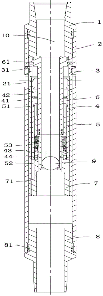 Equal ball and same diameter fracturing sleeve, single ball fracturing sleeve and equal ball and same diameter fracturing string