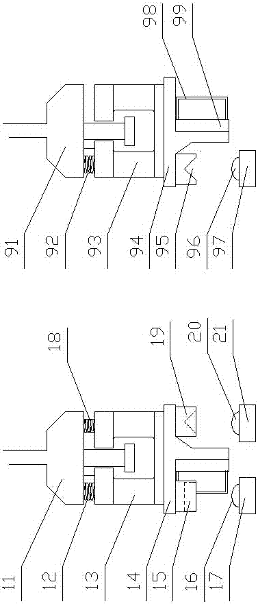 A continuous inkjet printing production line nozzle frame positioning device and its control method