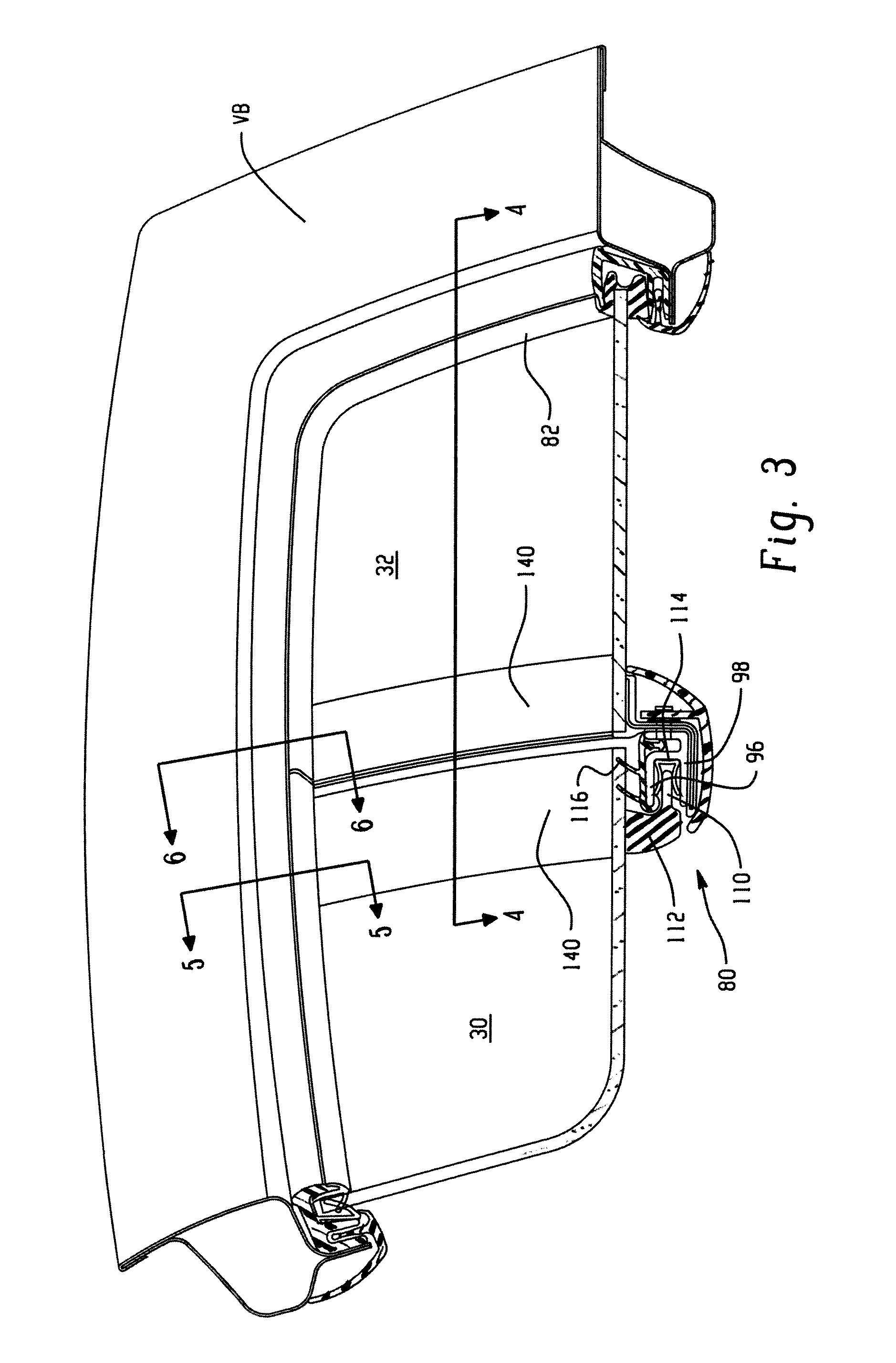 Invisible division bar modular assembly