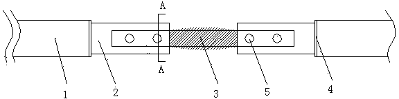 Wind power bus jointing element