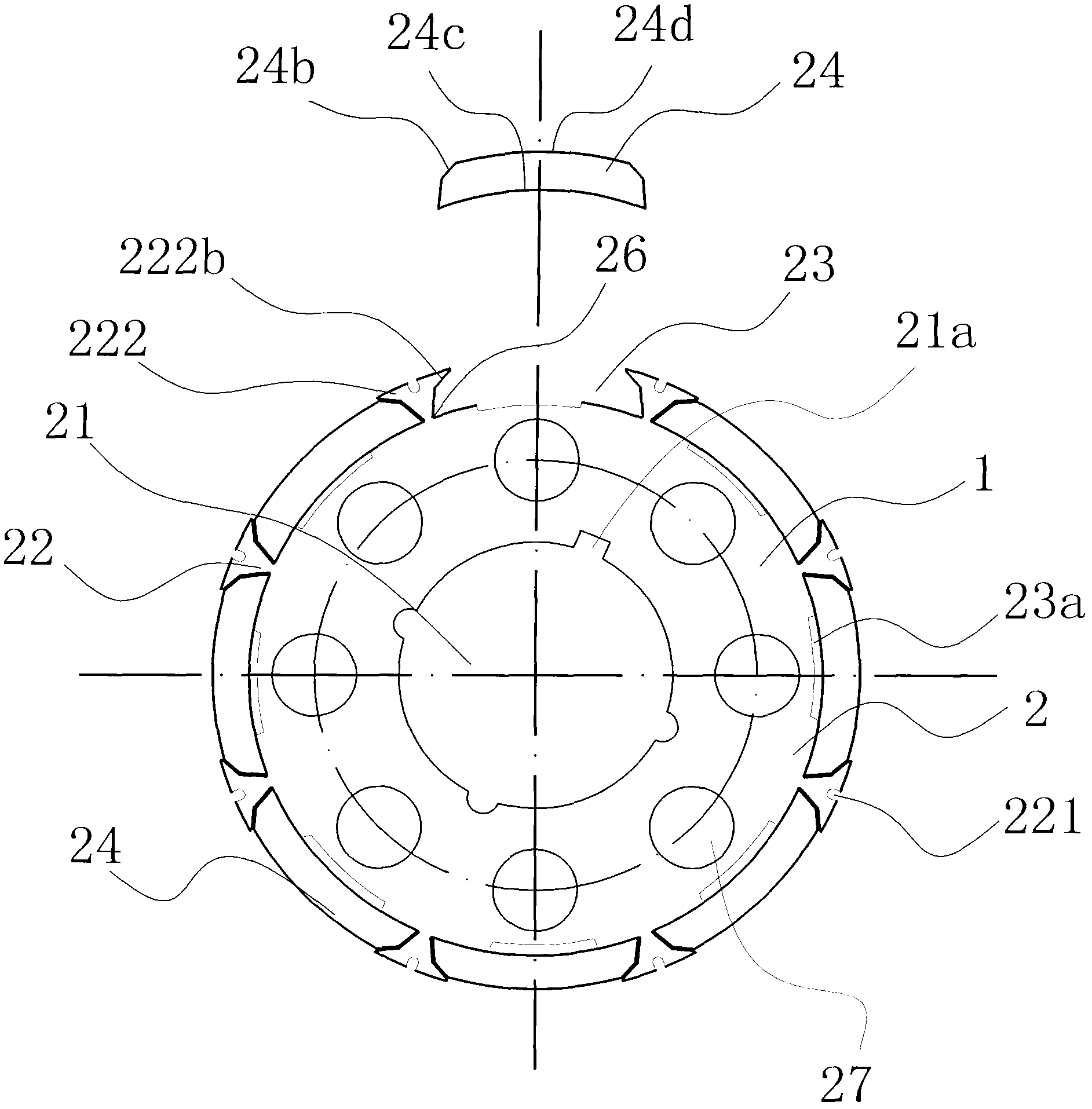 Motor rotor body