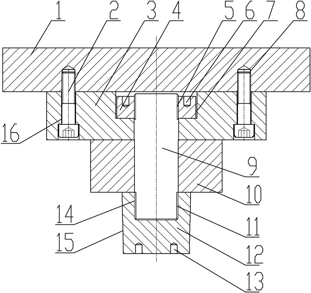 Guide sleeve hot forging forming die and assembling method