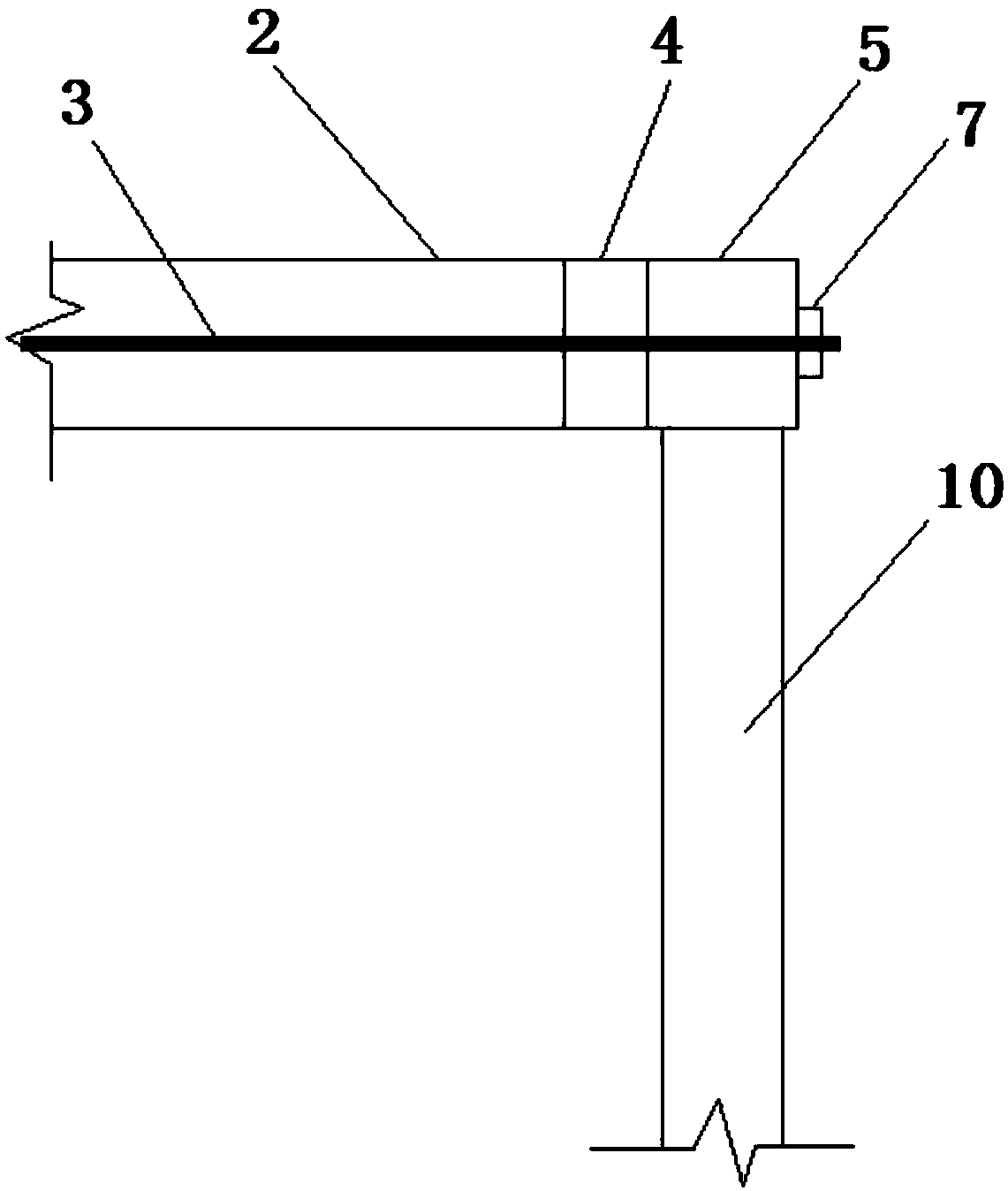 Building supporting structure applied to foundation pit terrain and realizing method of structure