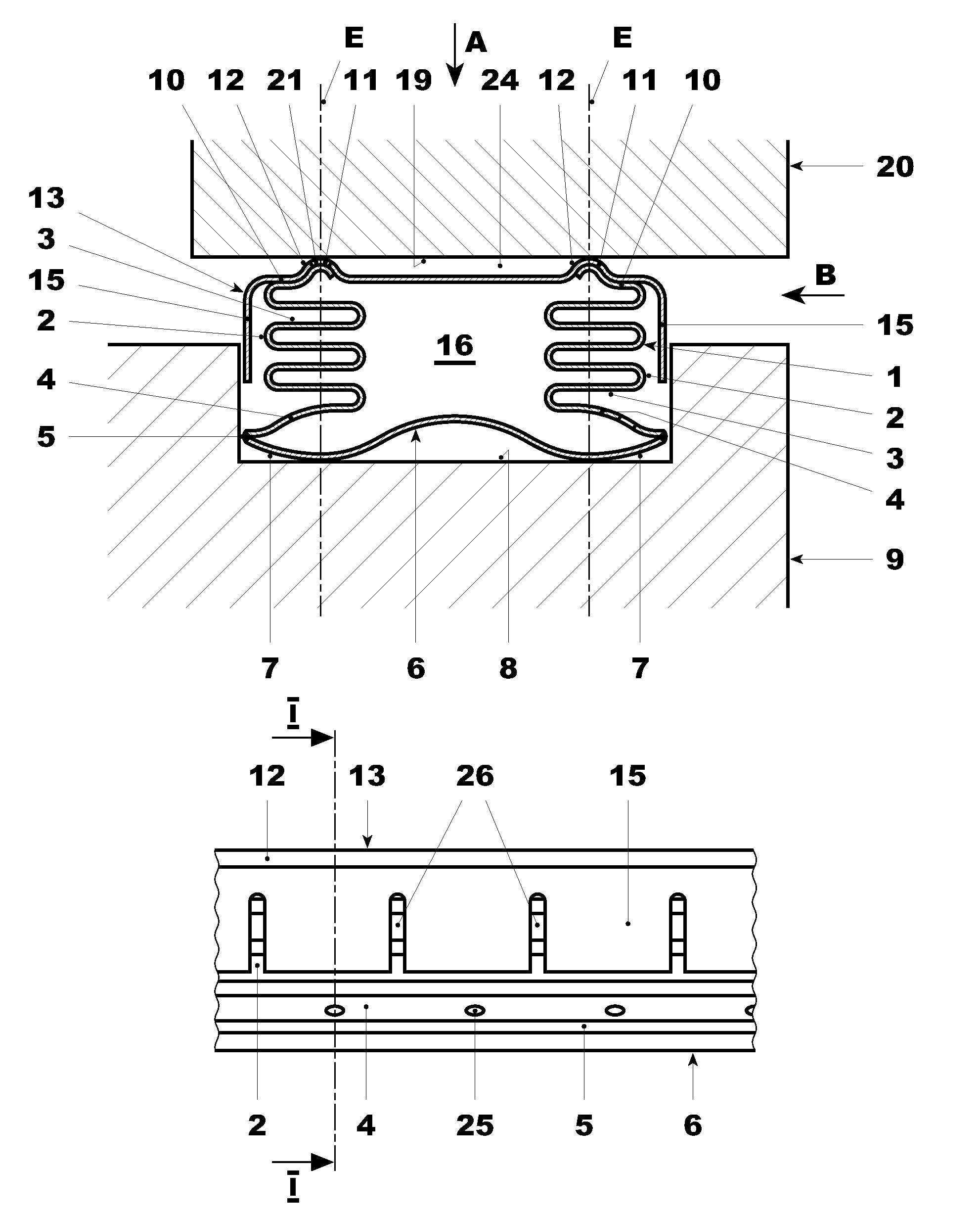 Seal and seal arrangement for confining leakage flows between adjacent components of turbo-machines and gas turbines