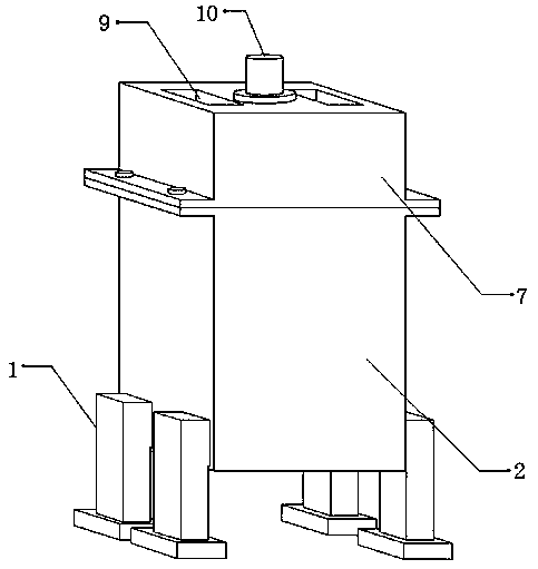 Filtering device for oil exploitation