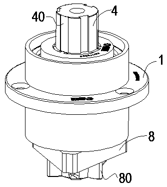 Three-side-turning advertising board prism transmission assembly