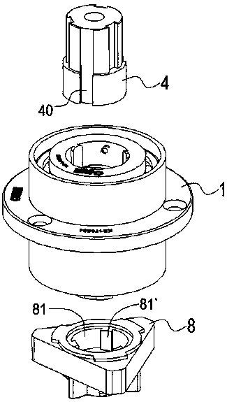 Three-side-turning advertising board prism transmission assembly