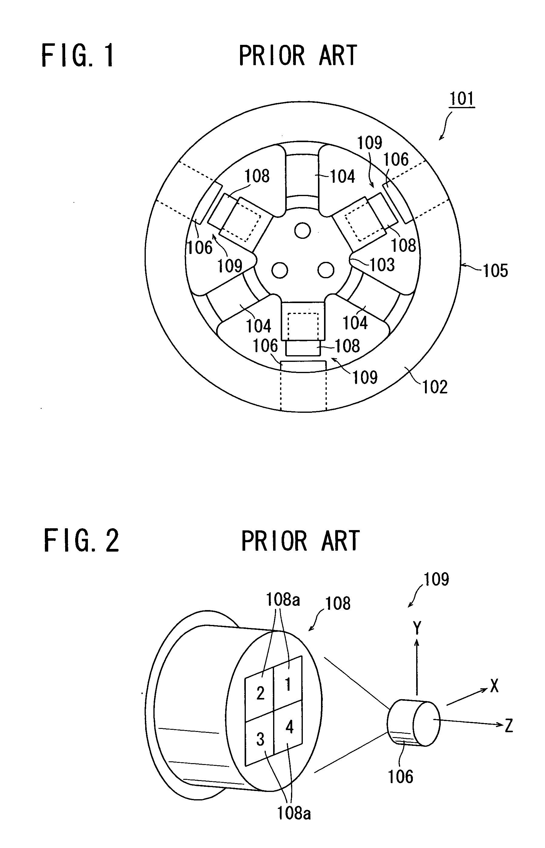 Optical displacement sensor using optical fiber, and external force detecting device