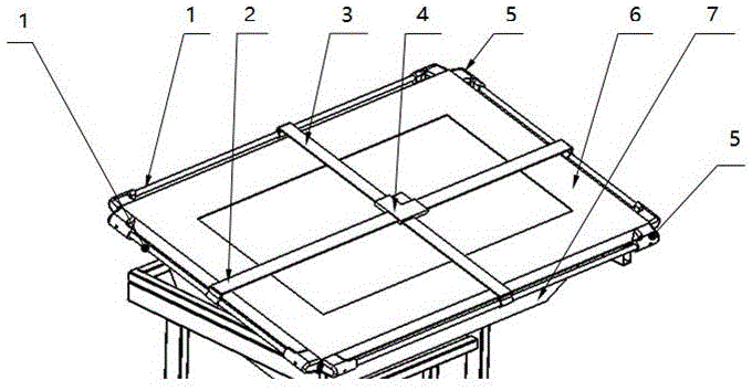 Transparent sliding block type movable scaleplate animation light table