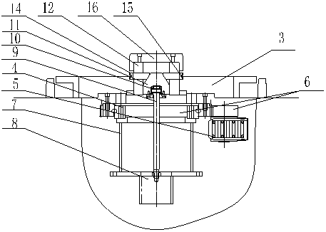 Expansion device of brake disc bolt tightening machine