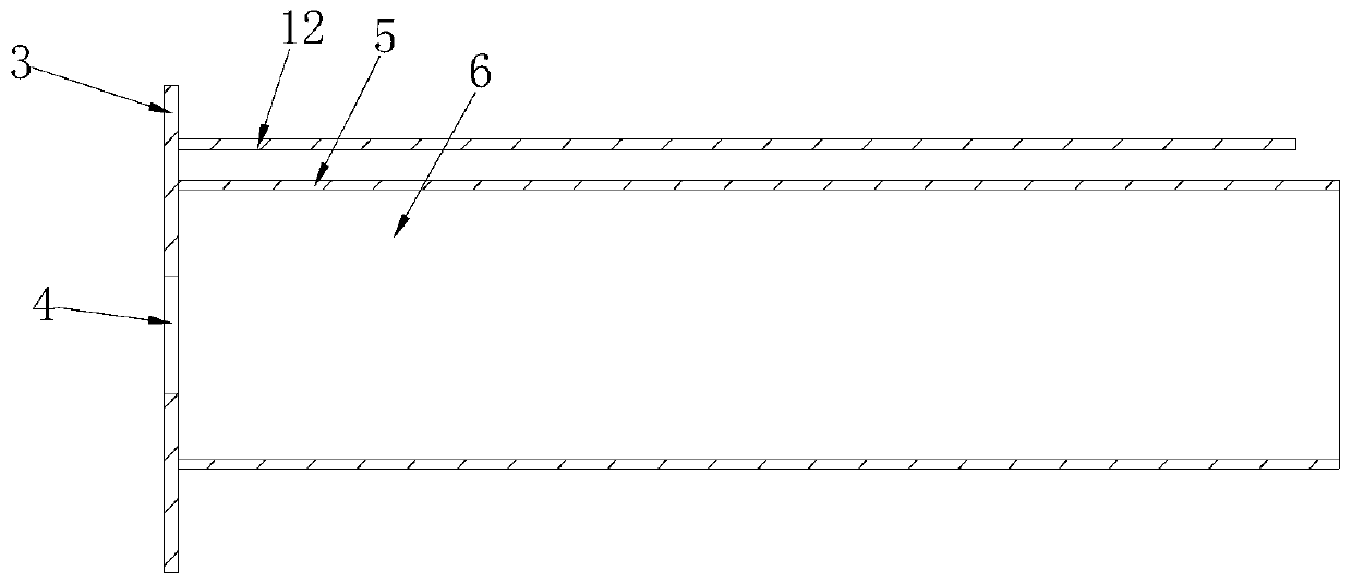 Adjustable flange and smoke dust instrument applying compatibility of adjustable flange