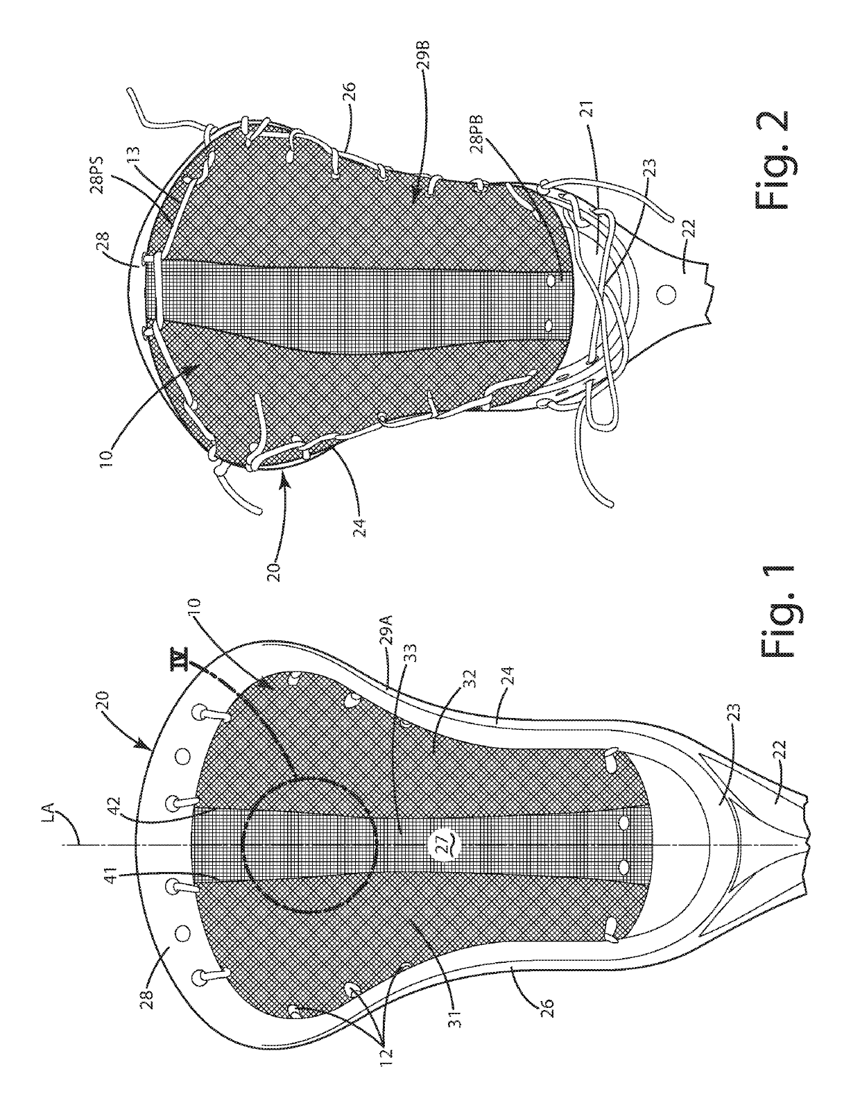 Lacrosse head pocket and related method of manufacture