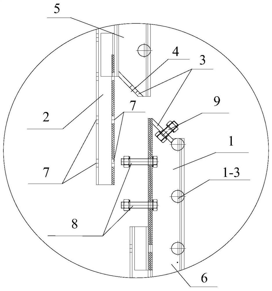 Spliced structure type lifting guide rail