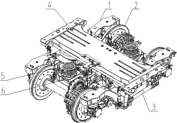 Novel high-speed motor train unit power bogie