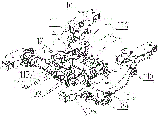 Novel high-speed motor train unit power bogie