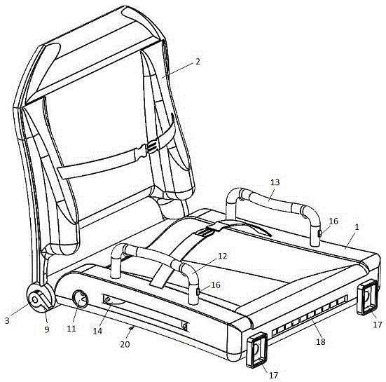 Safety seat for fire rescue