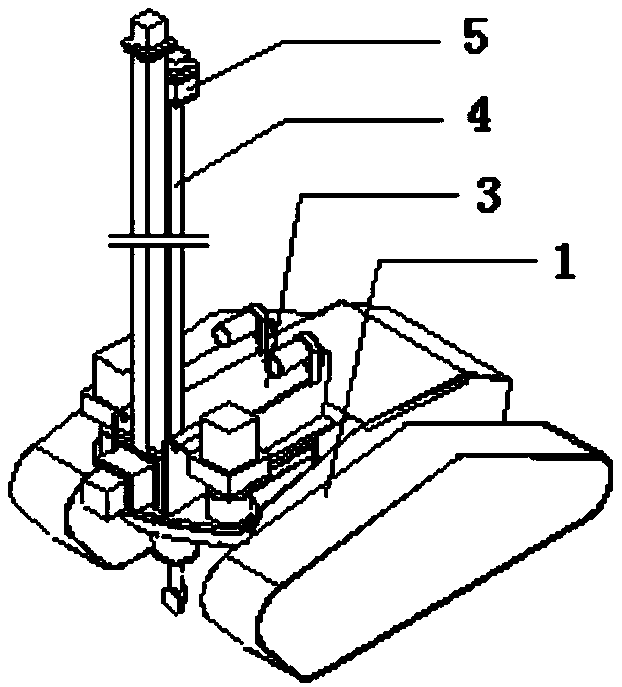 Coal dump temperature measurement robot