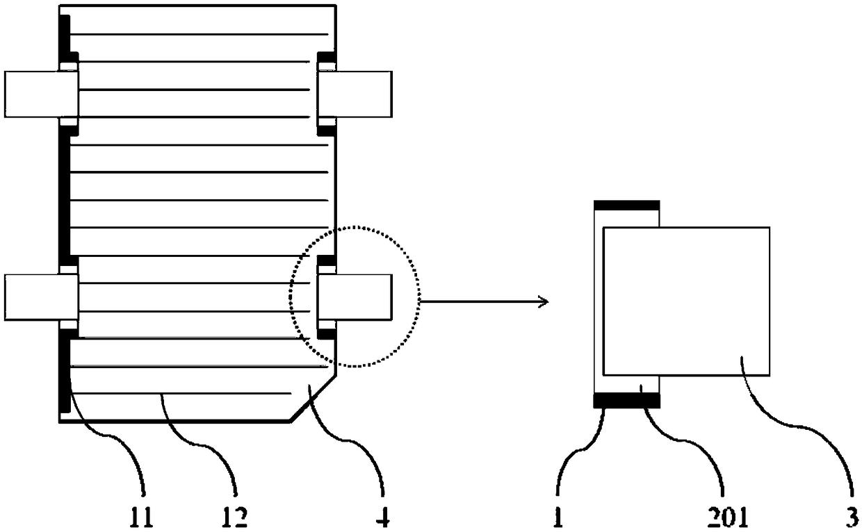 Fabrication method for welding module of flexible plastic substrate thin film GaAs solar cell