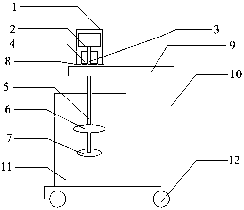 Detachable stirring device